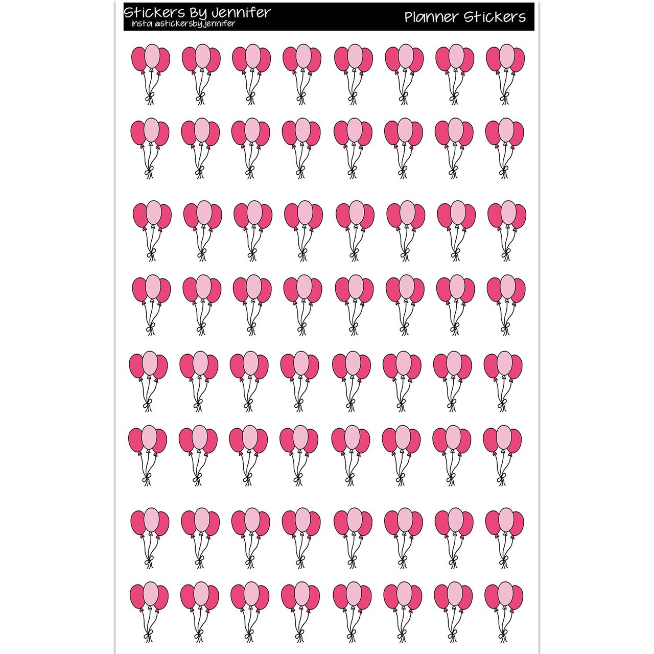 Balloon Planner Stickers Scrapbooking Kids DIY Arts Crafting